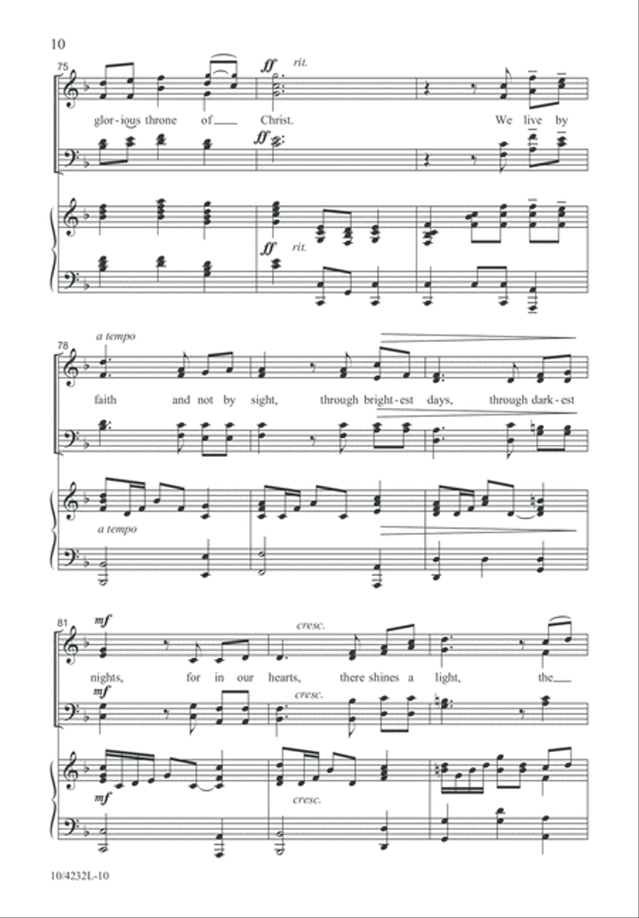 We Live by Faith We Live by Faith 4-Part scores gallery preview page 11