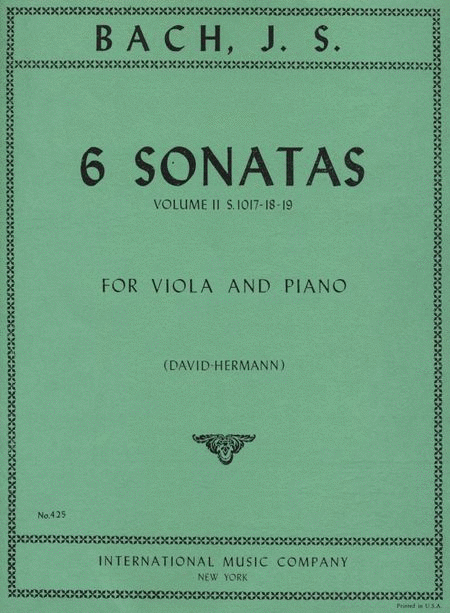 Six Violin Sonatas: Volume II (4-6) (DAVID-HERMANN)