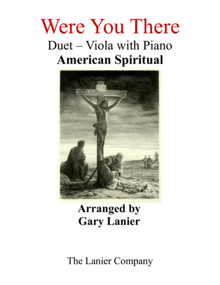 Gary Lanier: WERE YOU THERE (Duet – Viola & Piano with Parts) image number null