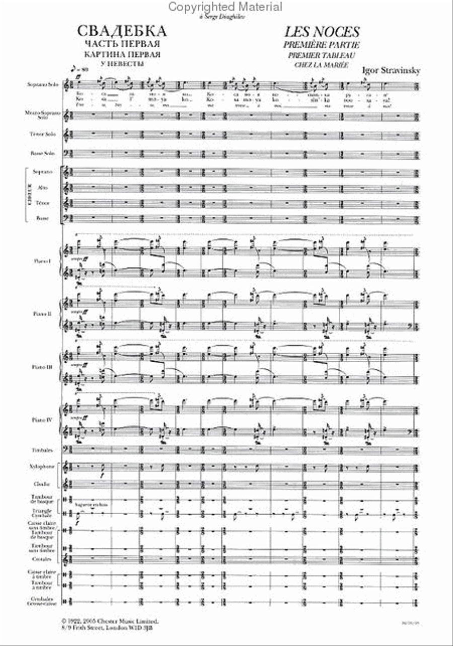 Les Noces Choir scores gallery preview page 2