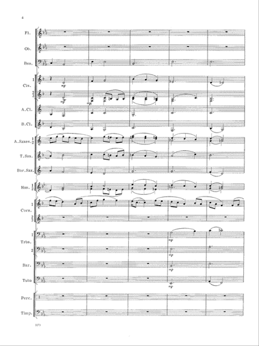 Greenwillow Portrait: Score Concert Band scores gallery preview page 4