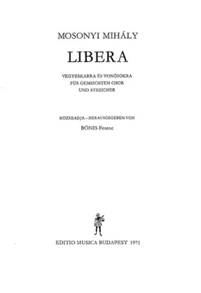 Book cover for Libera For Mixed Voices And String Instruments
