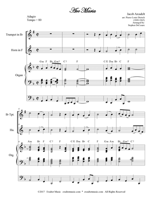 Ave Maria (Duet for Bb-Trumpet and French Horn)