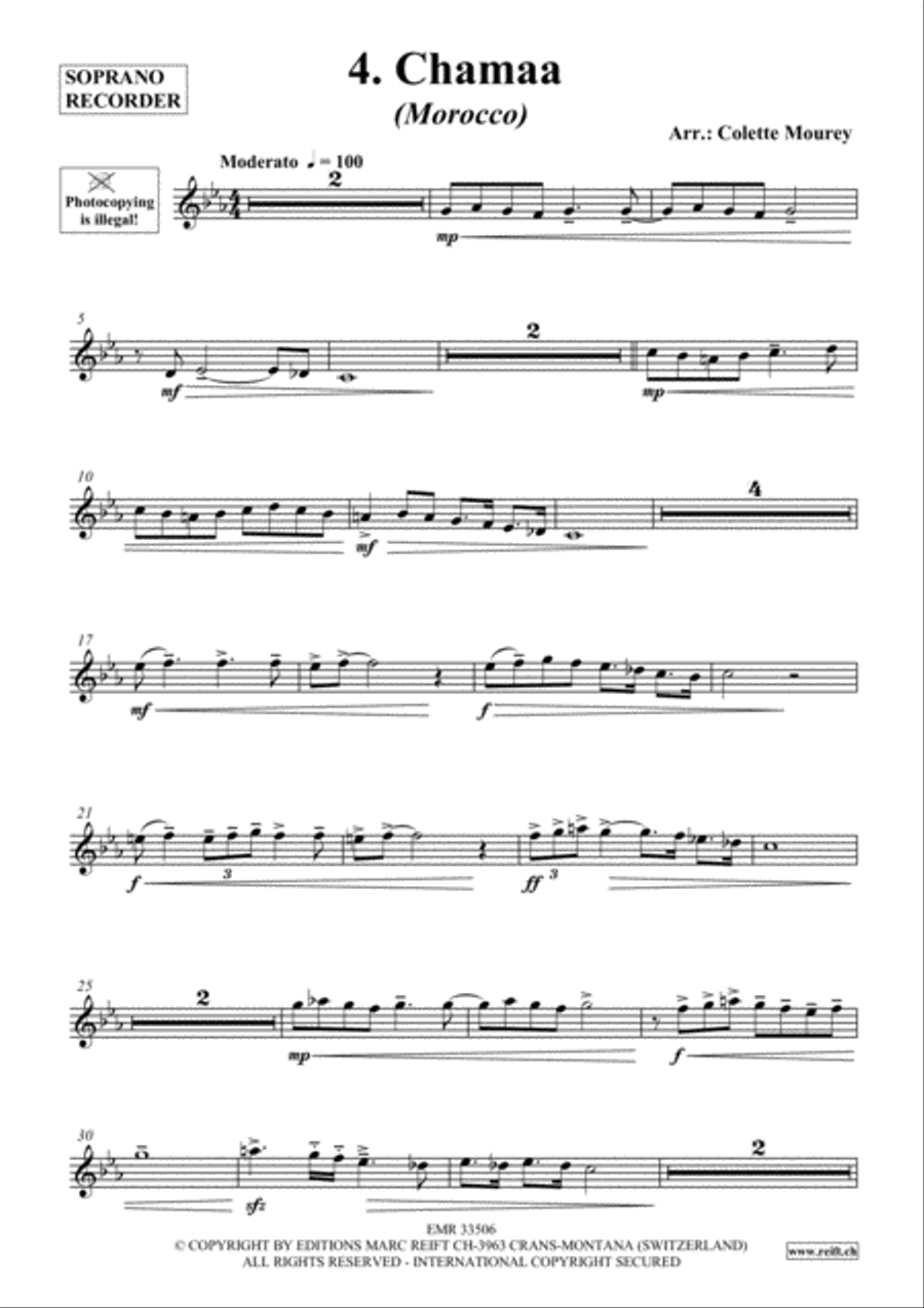 20 Greatest Hits Around The World Soprano Recorder scores gallery preview page 5