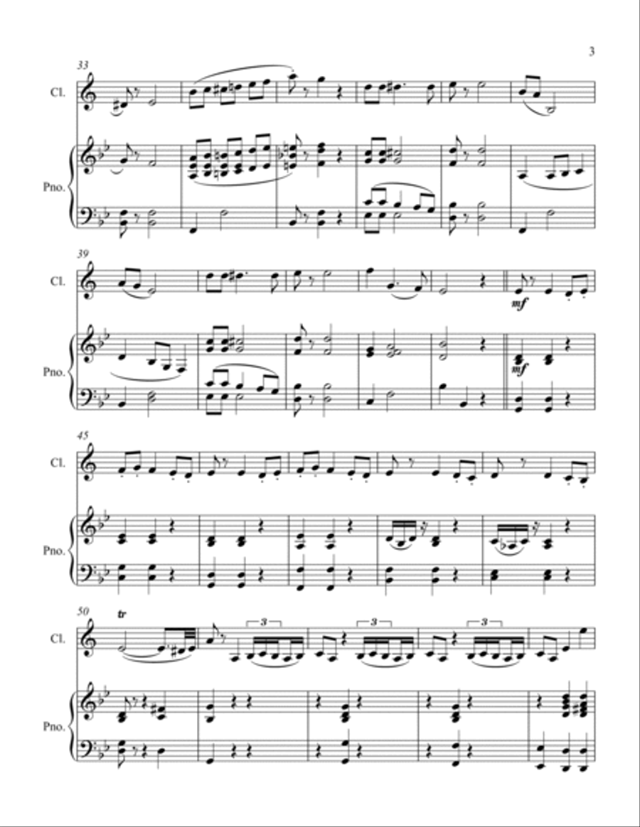 Kamazur Clarinet Solo scores gallery preview page 3