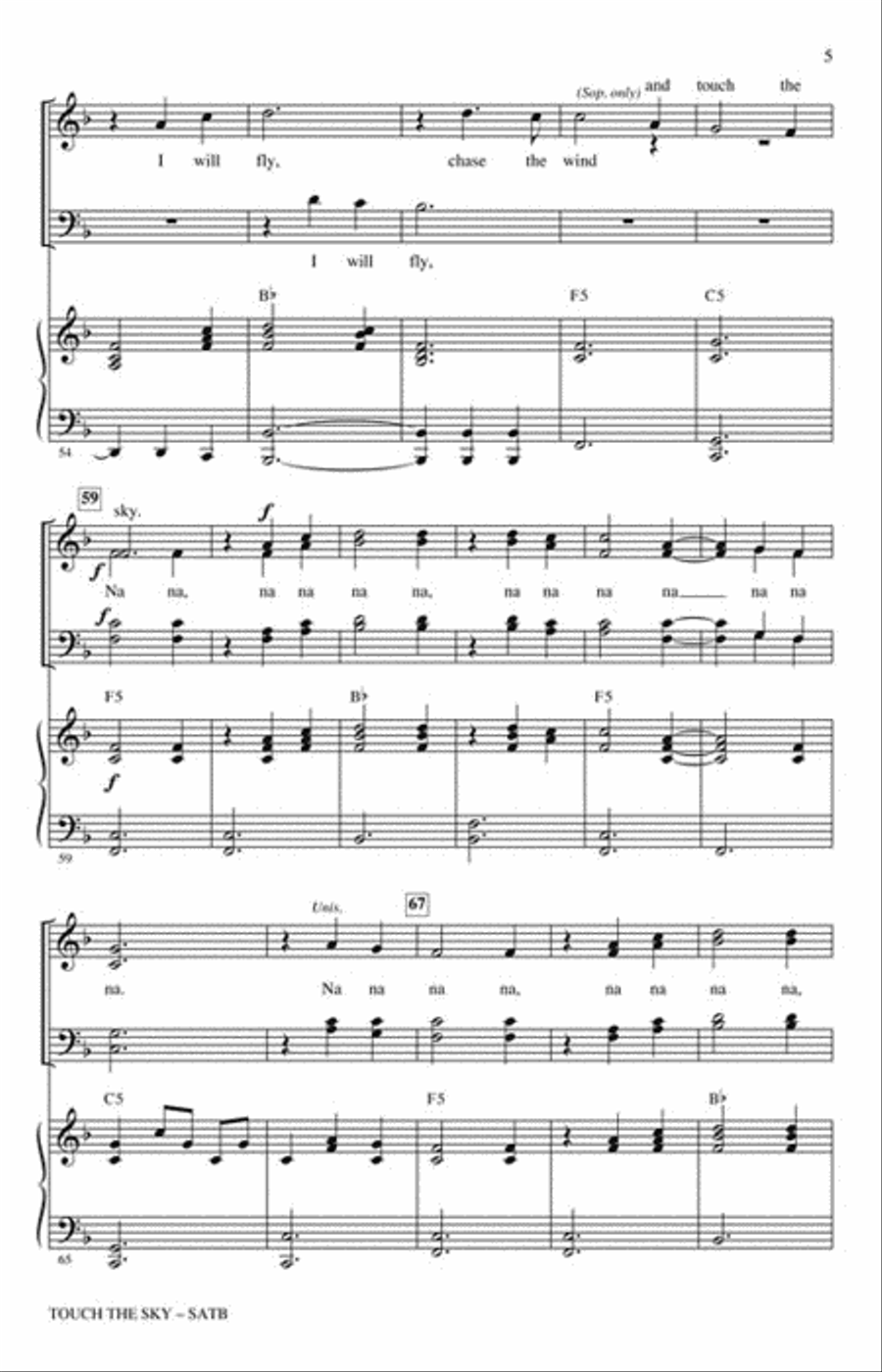 Touch the Sky 4-Part scores gallery preview page 3