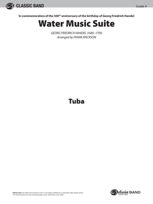 Book cover for Water Music Suite: Tuba