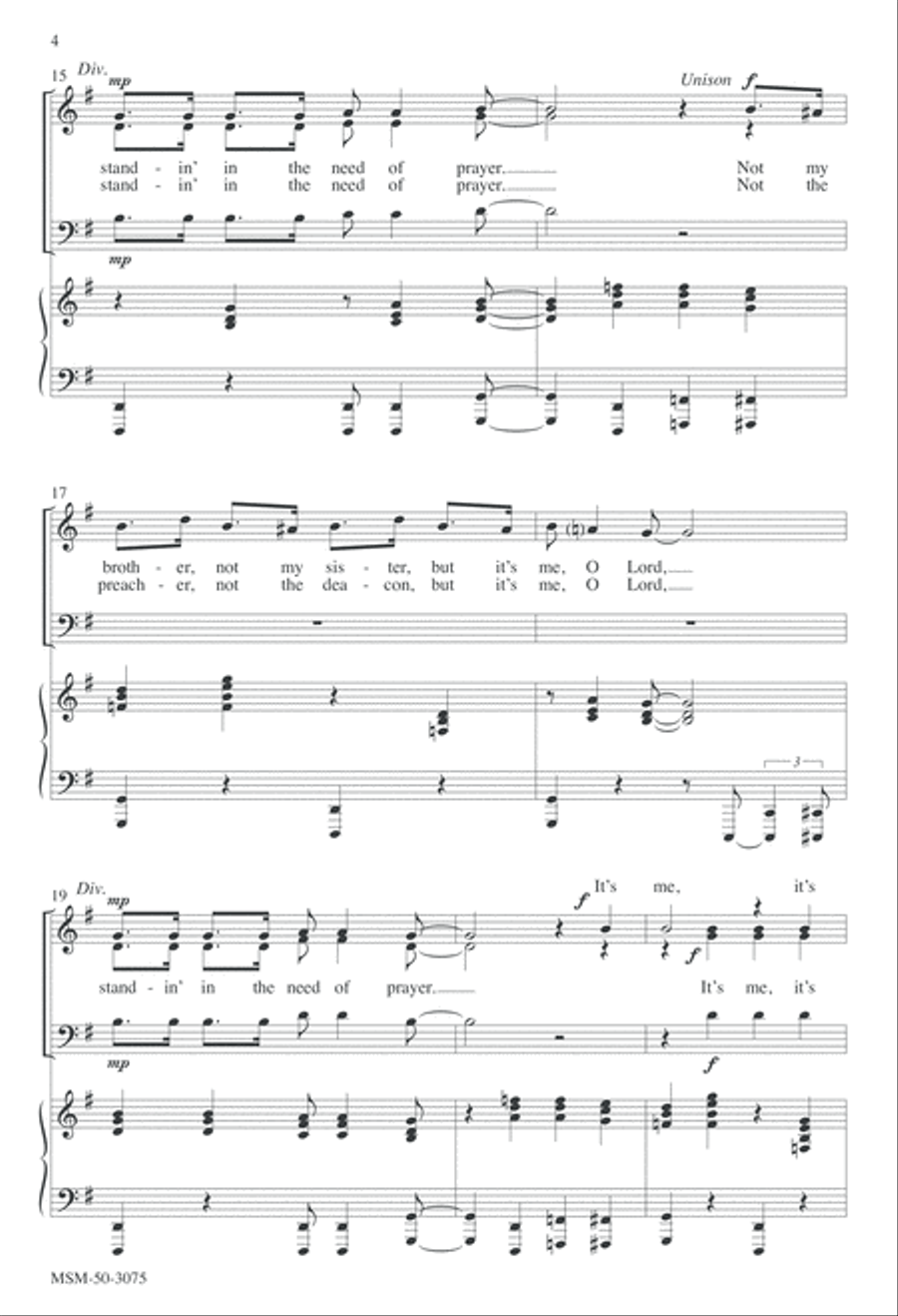 Standin' in the Need of Prayer STB scores gallery preview page 4