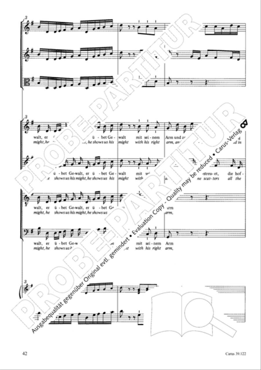 All my spirit exalts (With my spirit I praise the Lord) 4-Part scores gallery preview page 43