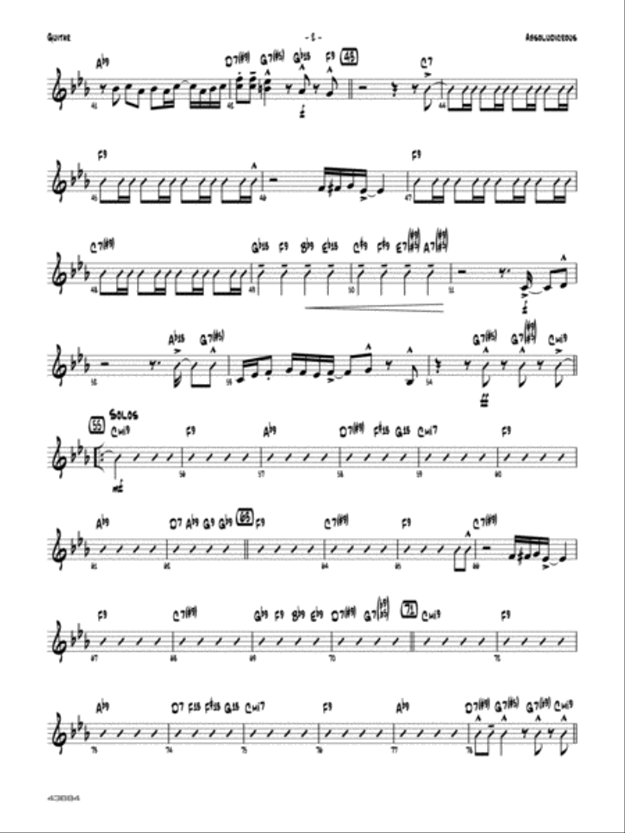Absoludicrous: Guitar Absoludicrous: Guitar Jazz Ensemble scores gallery preview page 2