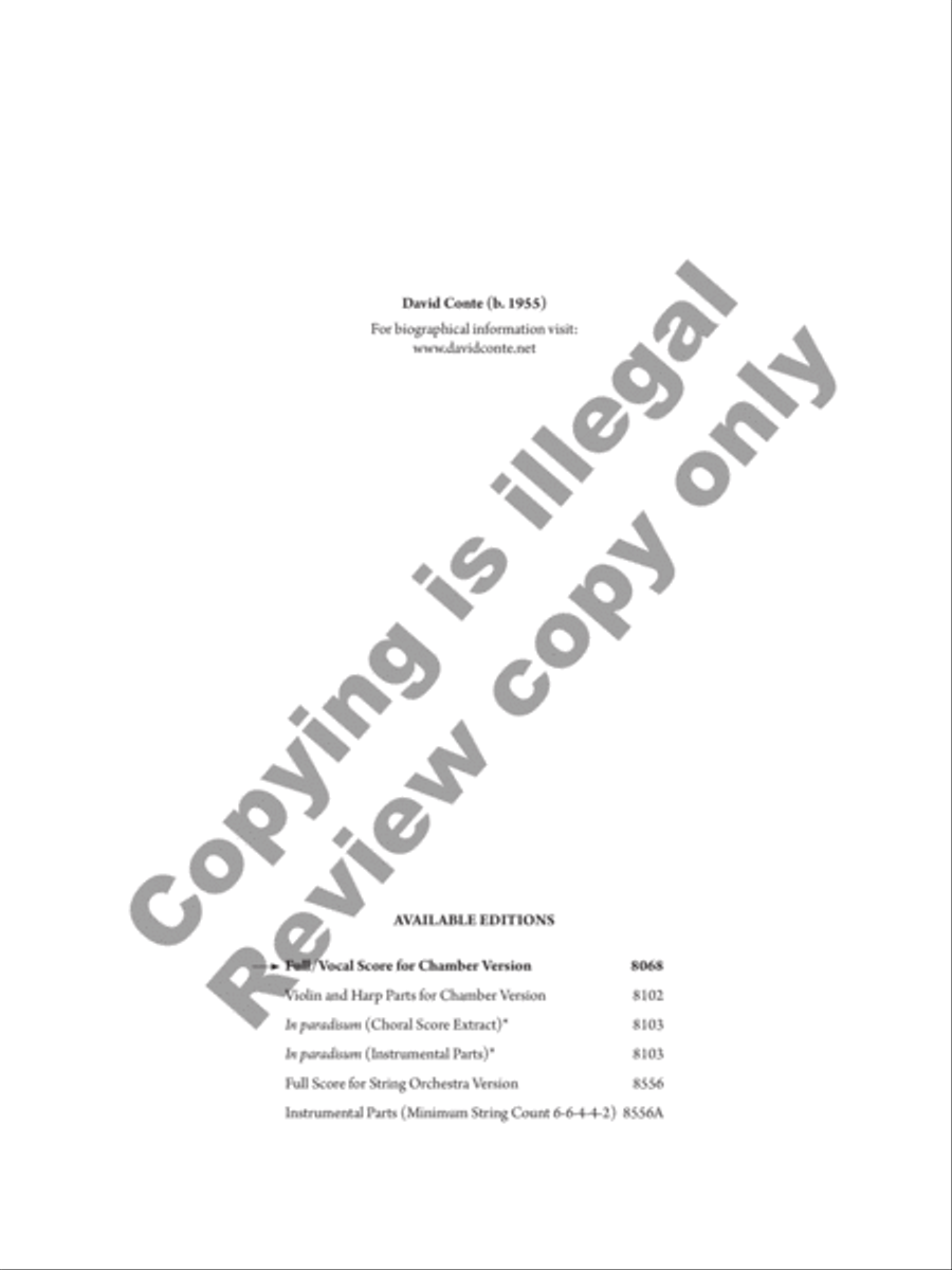 Requiem Songs String Orchestra scores gallery preview page 3