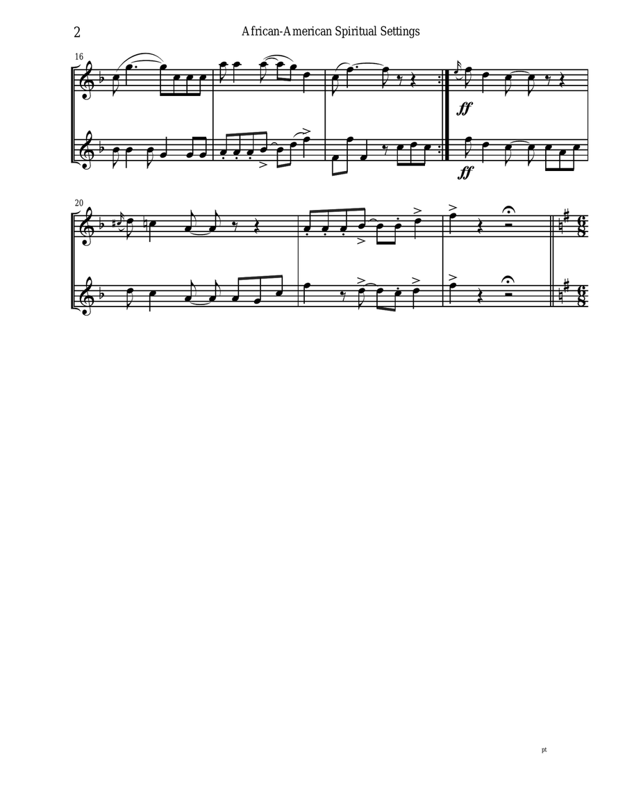 An Emerging American Music for sax duet Woodwind Duet scores gallery preview page 3