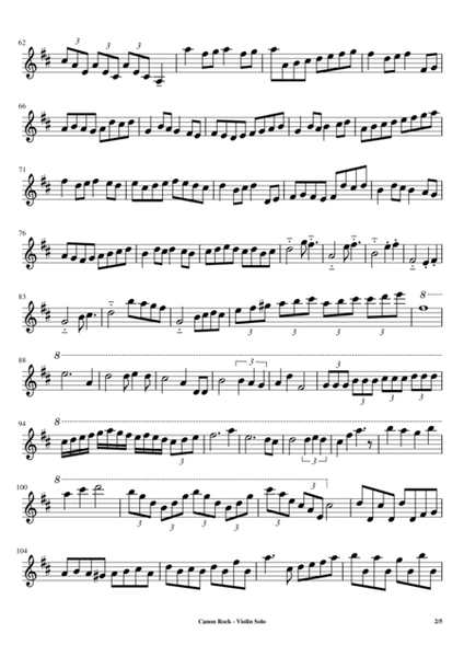 Canon Rock Violin Solo image number null