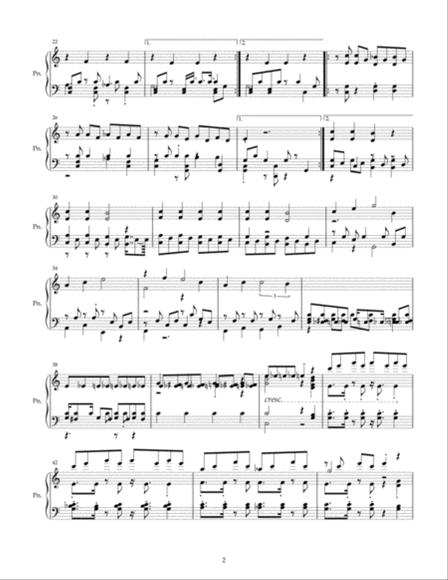Changing Seasons (an etude for piano) Piano Method scores gallery preview page 2