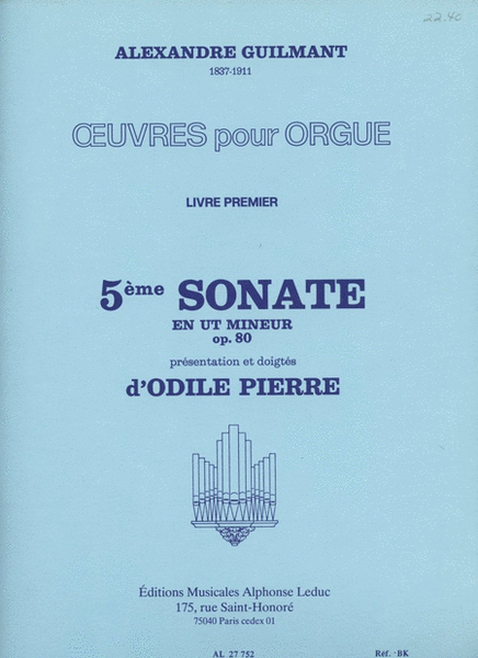 Oeuvres Pour Orgue Vol.1 (organ)