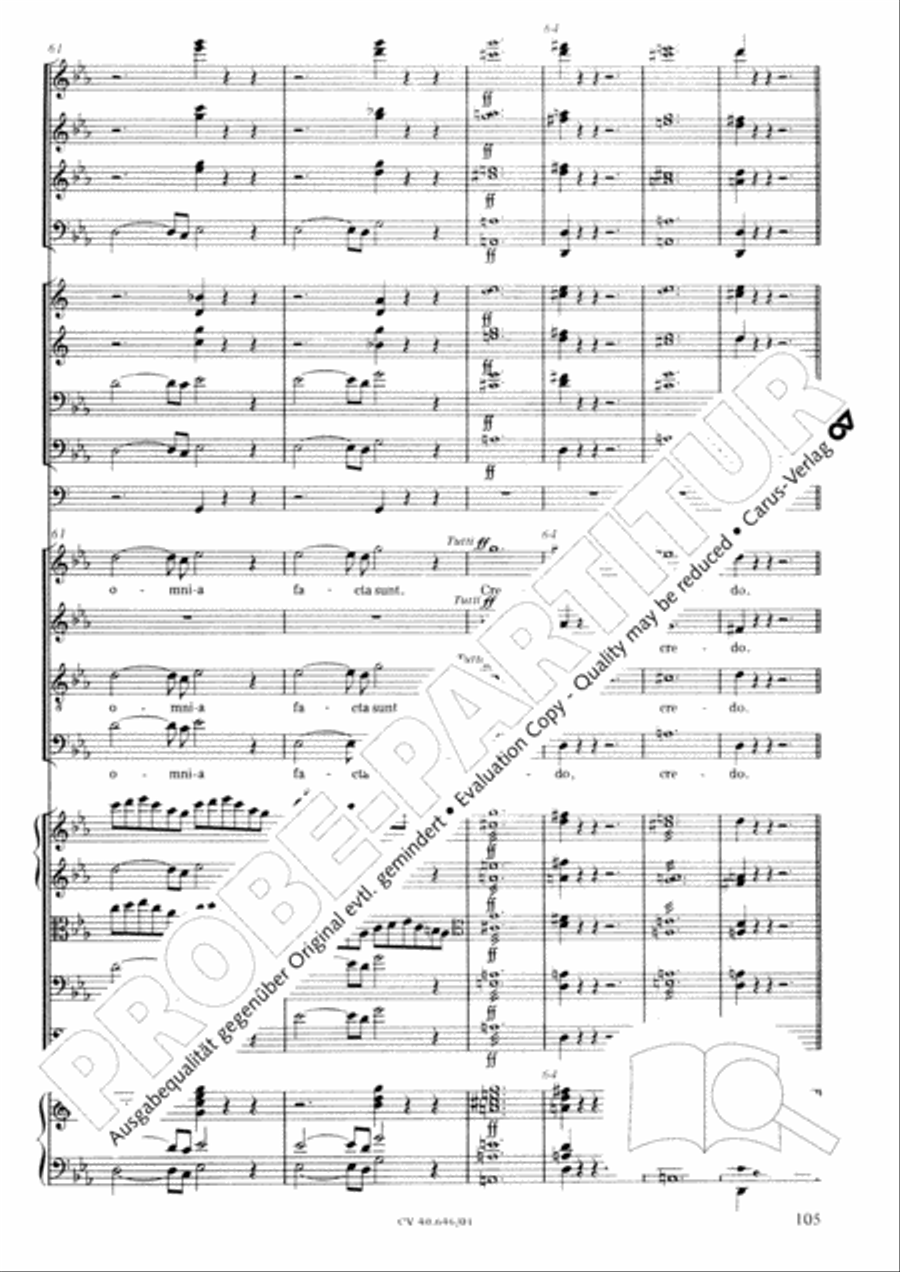 Mass in A Major (2 versions) STB scores gallery preview page 116
