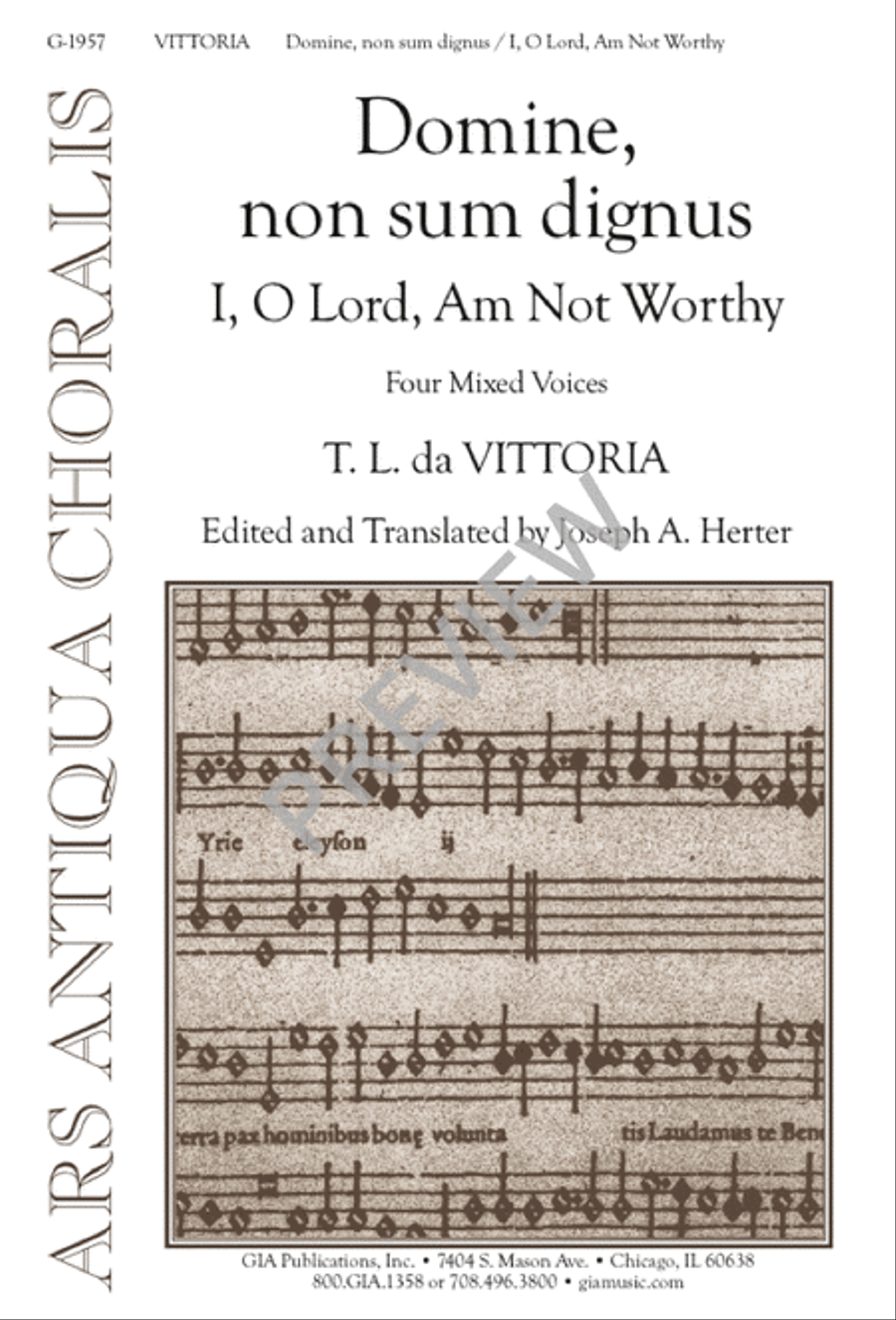 Domine, non sum dignus 4-Part scores gallery preview page 2