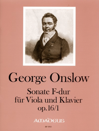 Book cover for Sonate in F major op. 16/1