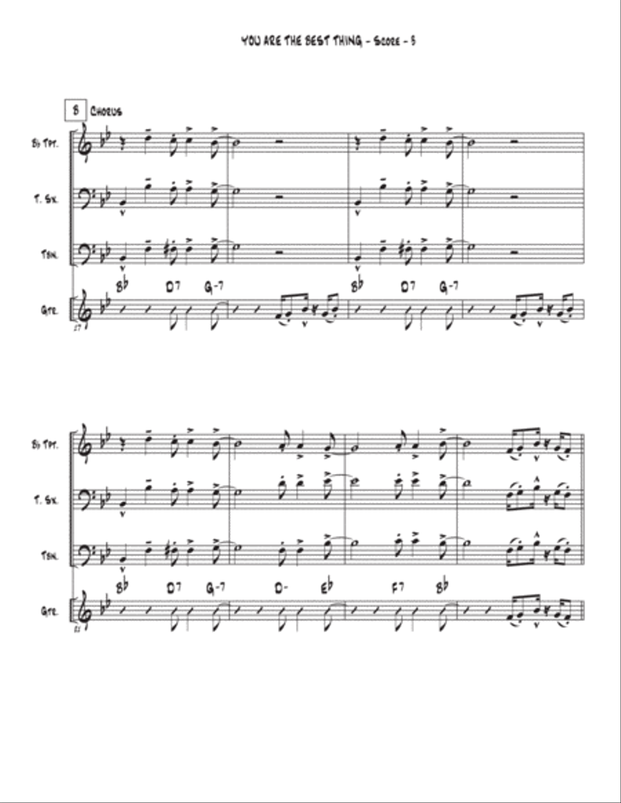 You Are The Best Thing Tenor Saxophone scores gallery preview page 3