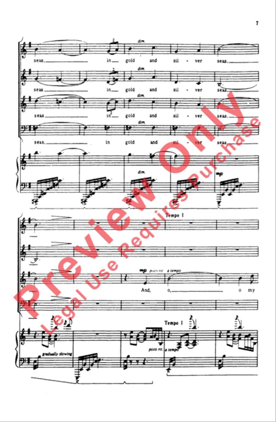 Feast of Lanterns 4-Part scores gallery preview page 6
