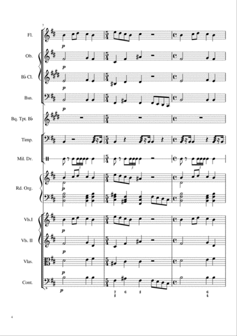 Funeral Anthem Chamber Orchestra scores gallery preview page 4