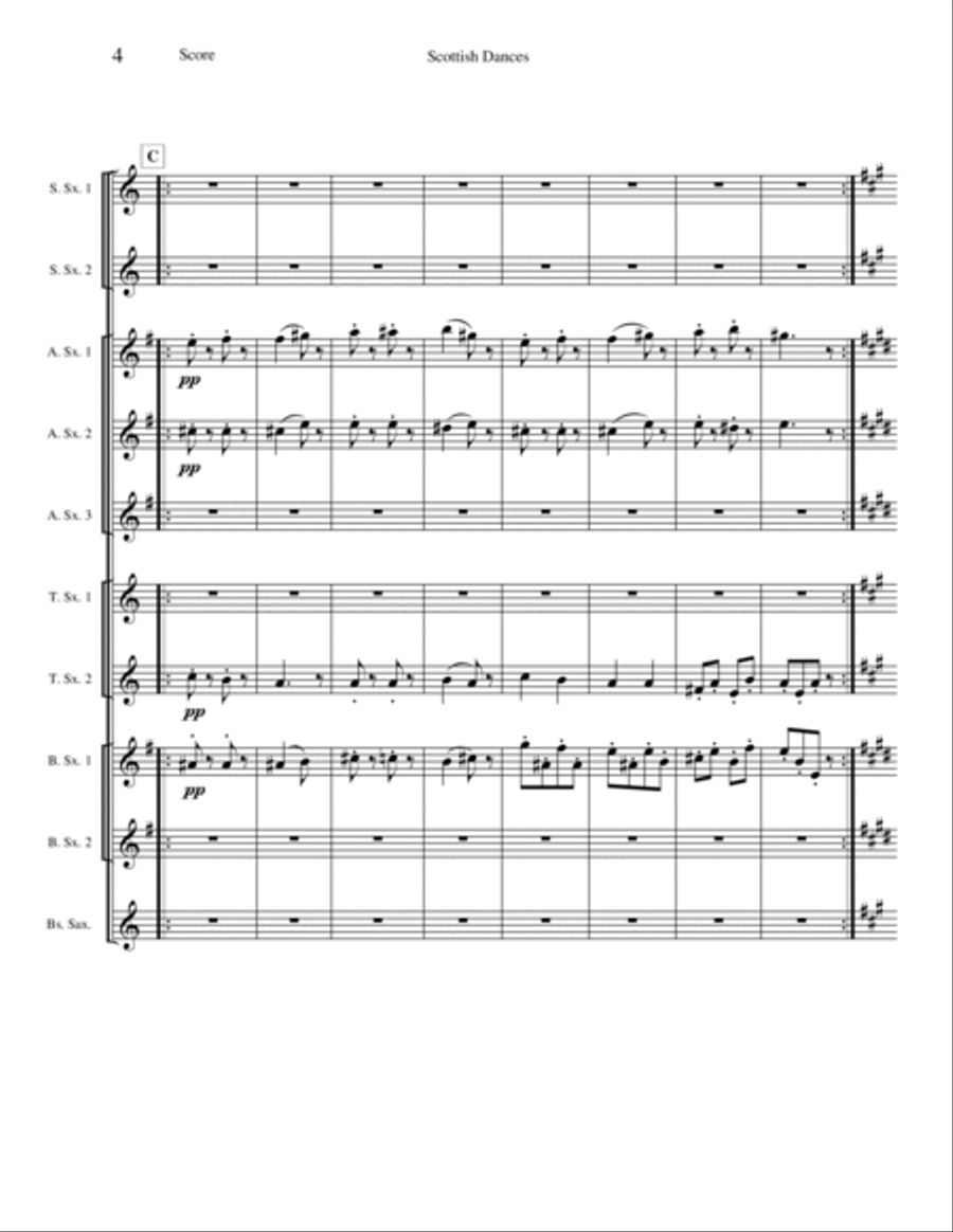 Scottish Dances - Opus 44 Woodwind Ensemble scores gallery preview page 4