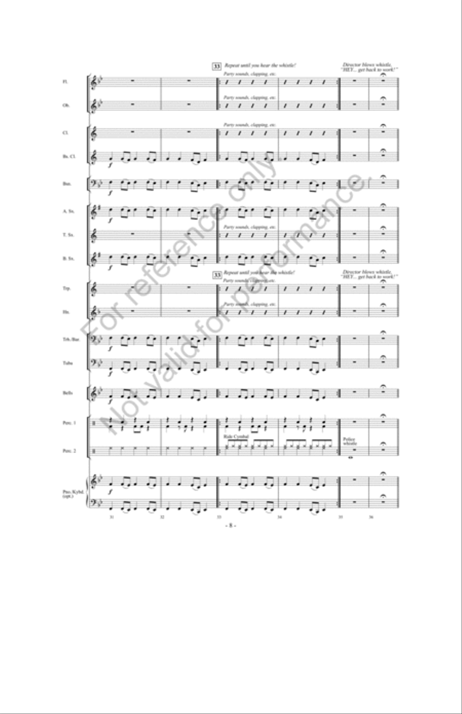 When Santa's Away, The Elves Will Play! Concert Band scores gallery preview page 7