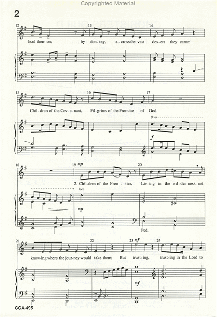 Children of the Covenant Unison Choir scores gallery preview page 3
