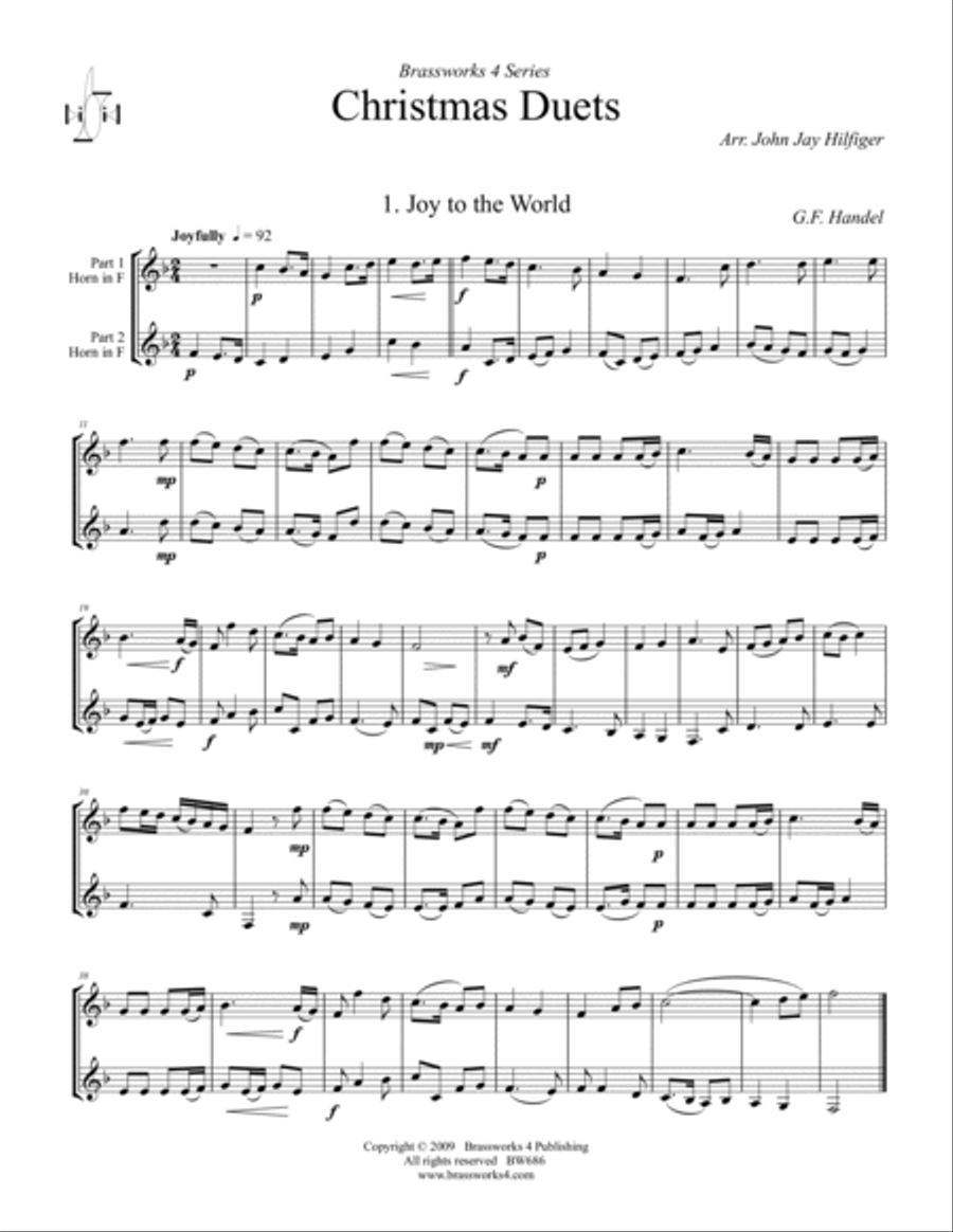 Christmas Duets Brass Duet scores gallery preview page 2