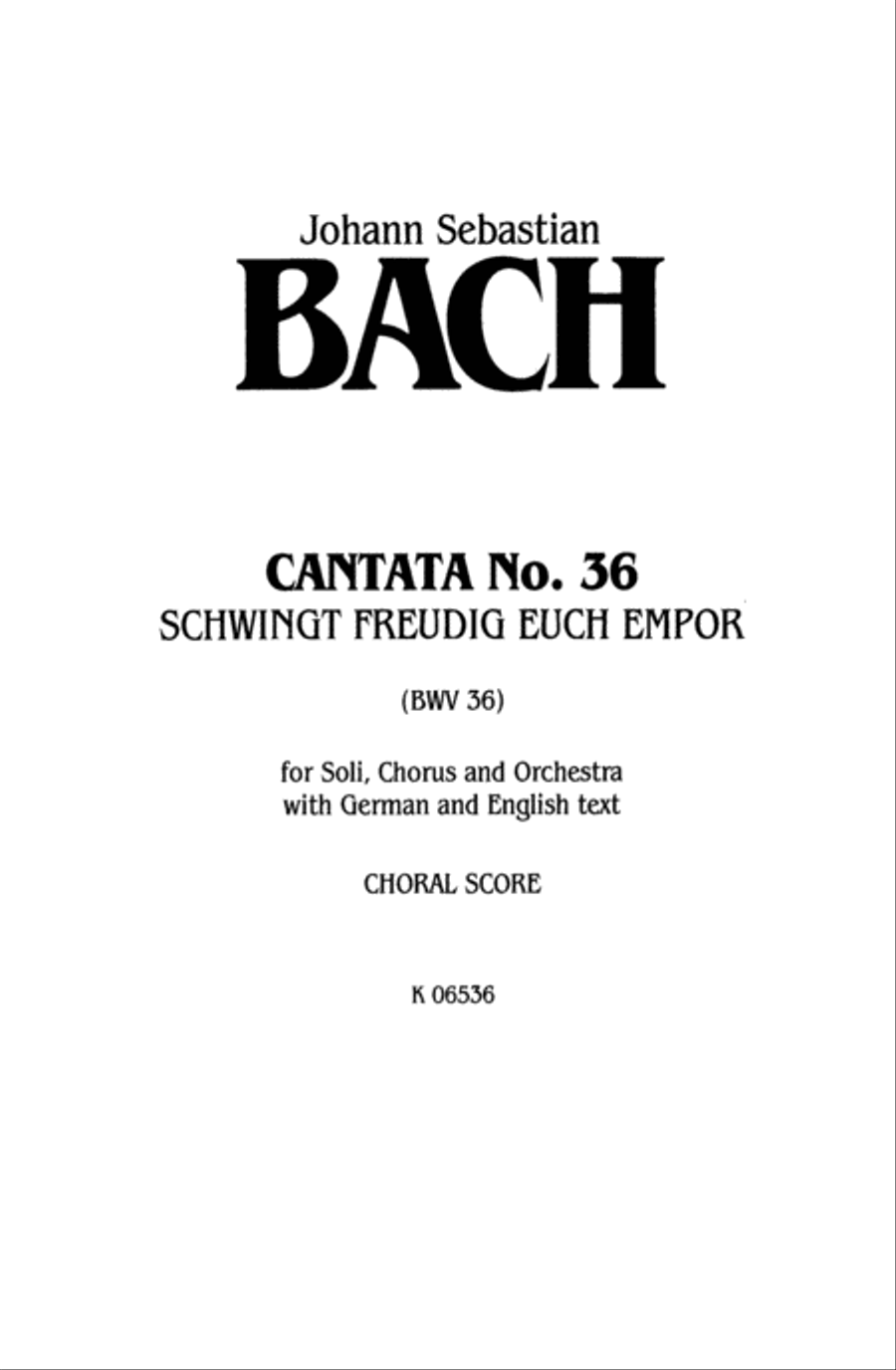 Cantata No. 36 -- Schwingt freudig euch empor 4-Part scores gallery preview page 2