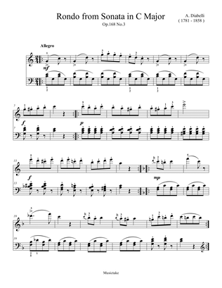 Diabelli Rondo from Sonatina in C Major Op.168 No.3