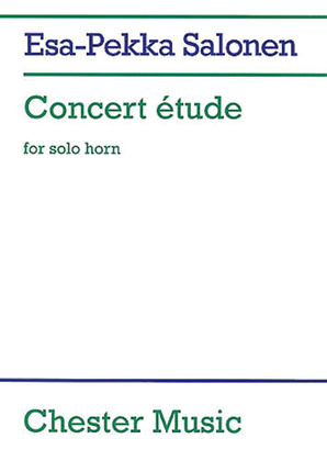 Book cover for Concert Etude for Solo Horn