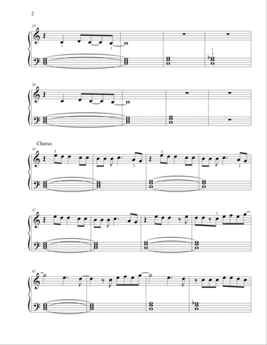 Table For Two Easy Piano scores gallery preview page 3