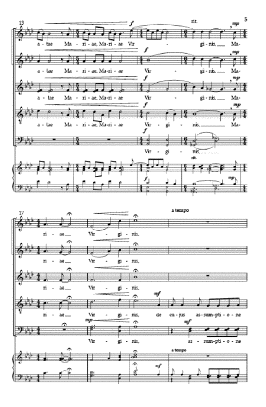 Gaudeamus omnes Gaudeamus omnes Divisi scores gallery preview page 4