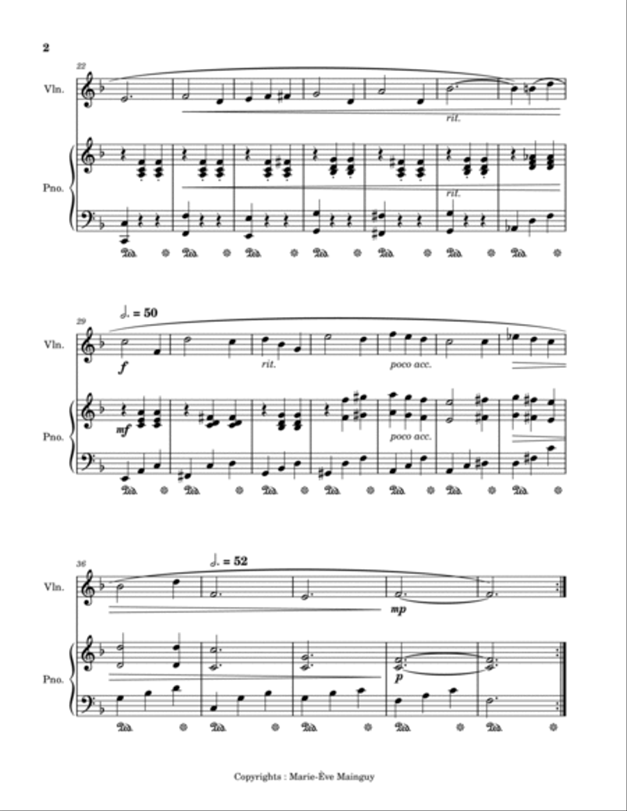 Sleeping Beauty Waltz - Once Upon A Dream Violin Solo scores gallery preview page 2