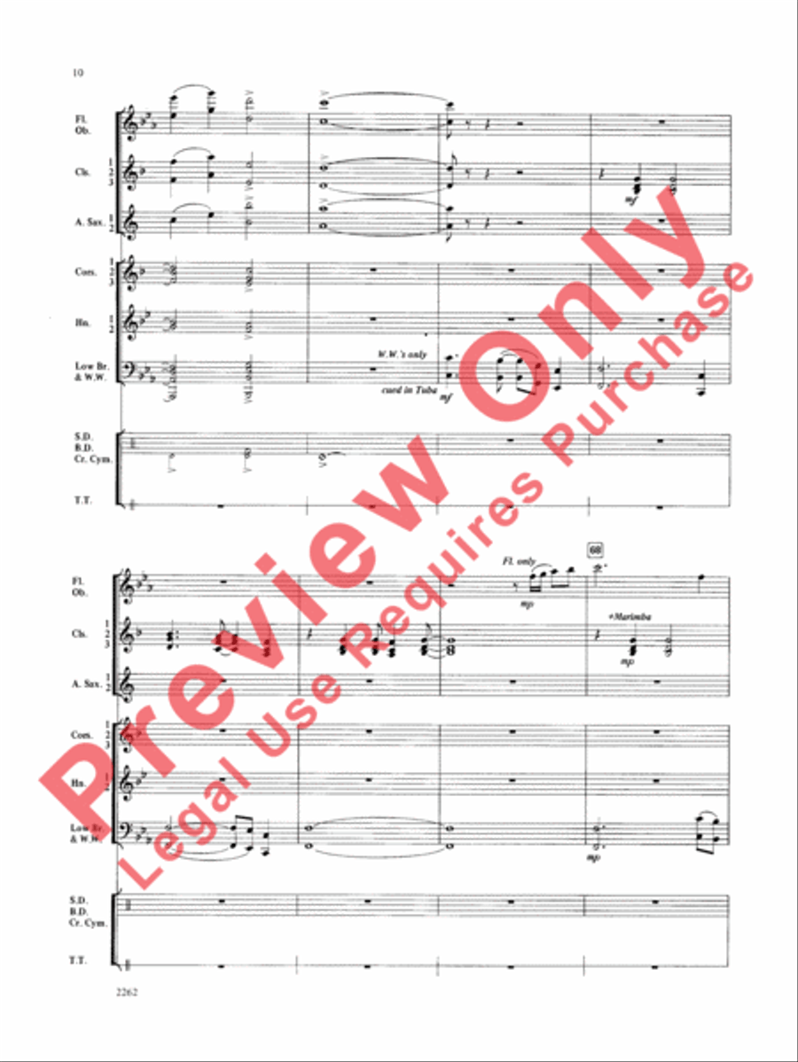 Wood County Celebration Concert Band scores gallery preview page 11