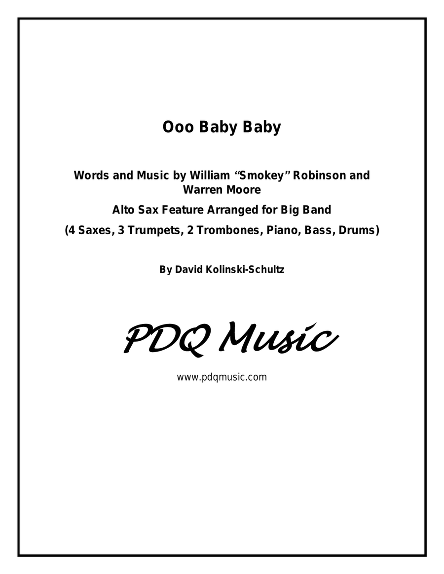 Ooo Baby Baby Large Ensemble scores gallery preview page 1