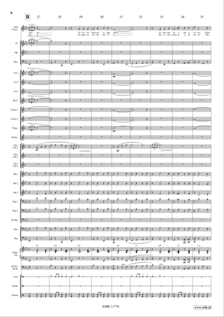 Le Chanteur de Mexico Concert Band scores gallery preview page 7