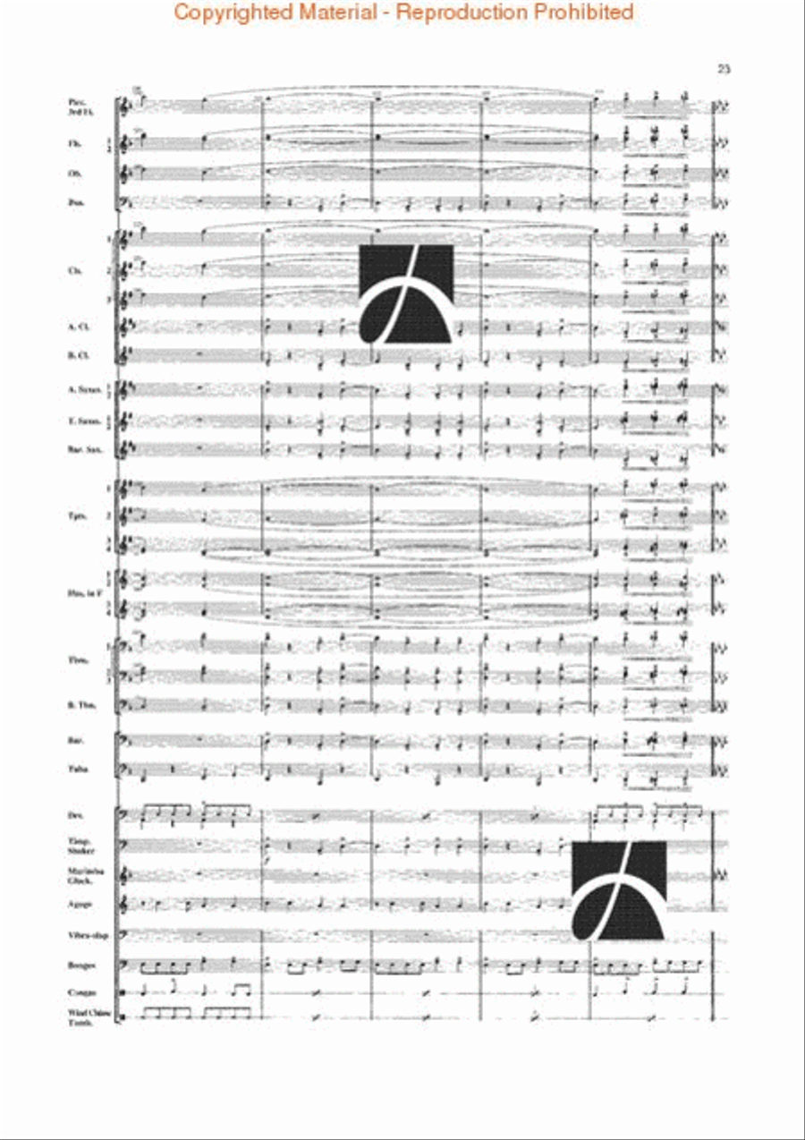 Jungle Fantasy Jungle Fantasy Concert Band scores gallery preview page 20