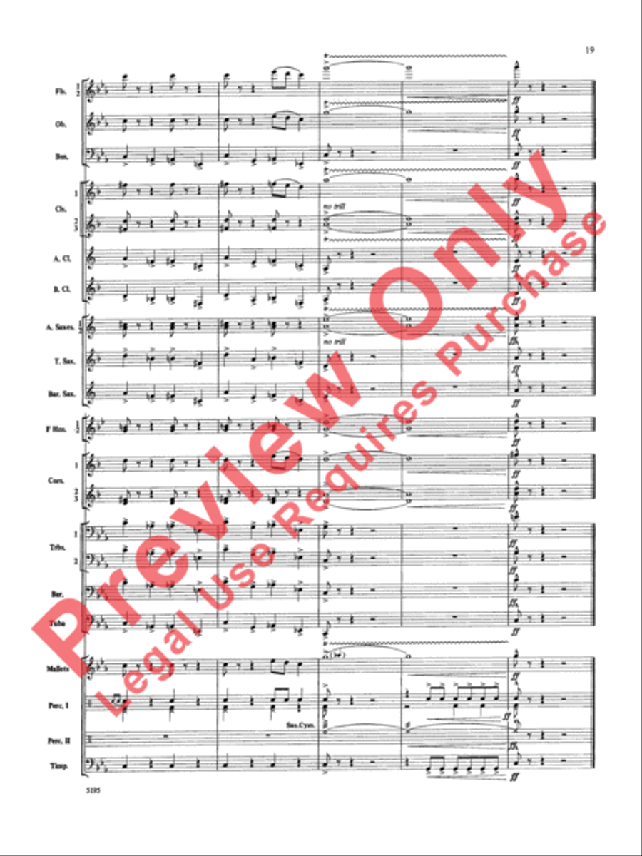Night on Bald Mountain Concert Band scores gallery preview page 20