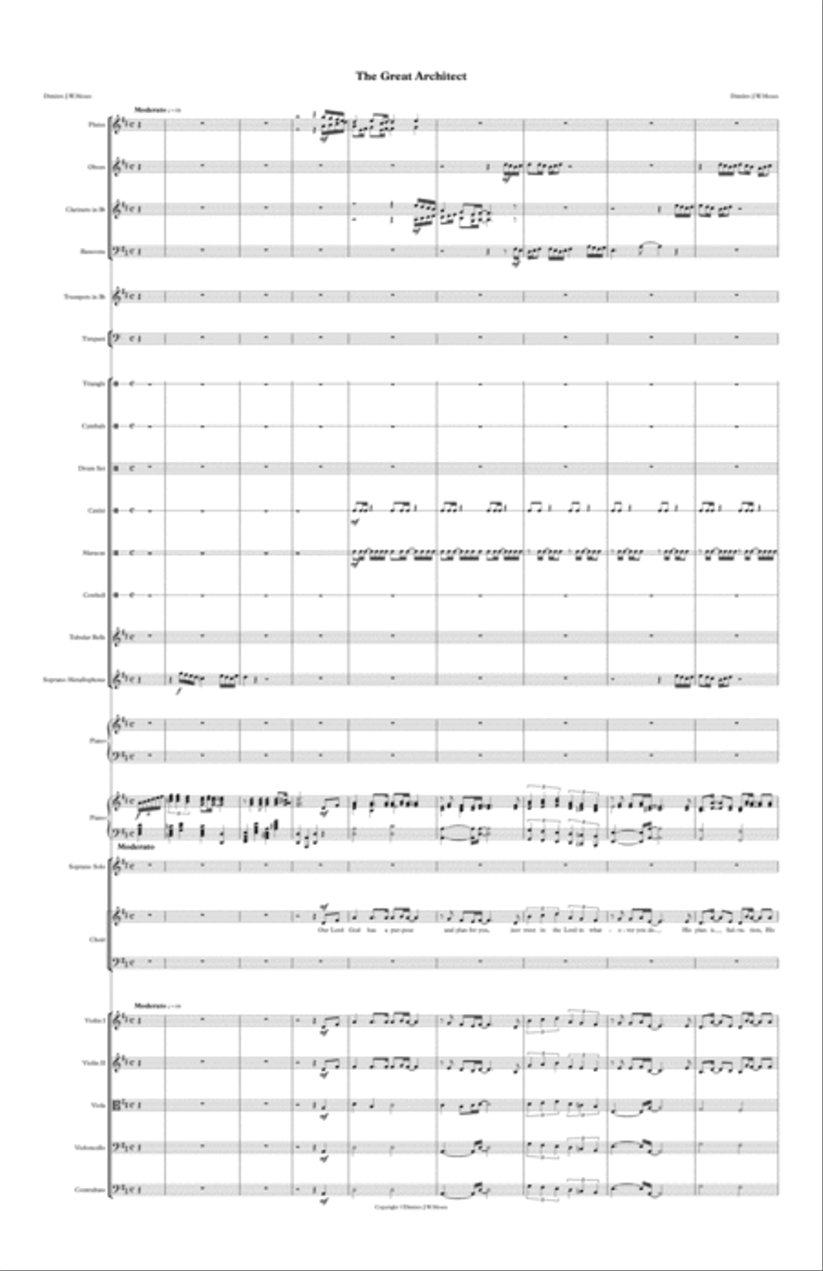 The Great Architect Choir scores gallery preview page 1