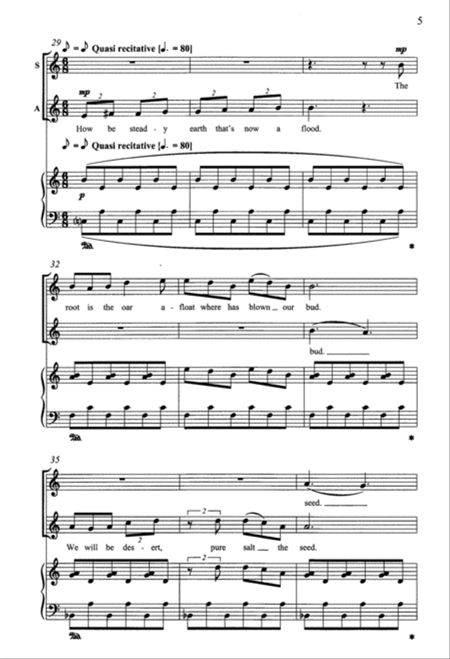 I Will Be Earth SSA scores gallery preview page 5