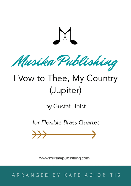 I Vow to Thee, My Country (Jupiter) - Flexible Brass Quartet image number null
