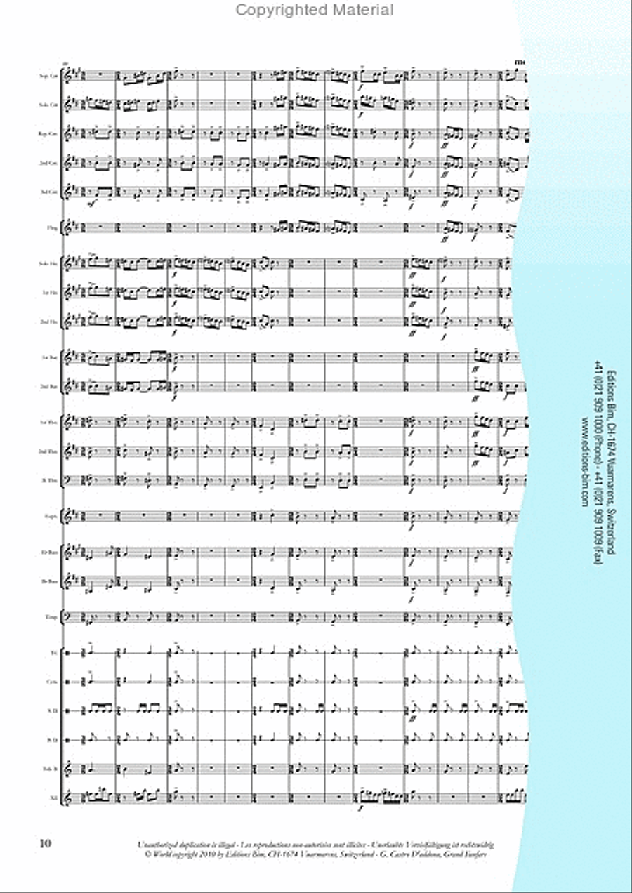Grand Fanfare Brass Band scores gallery preview page 11