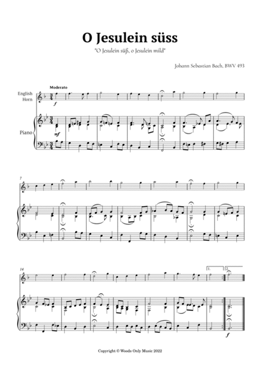 O Jesulein süss by Bach for English Horn and Piano image number null
