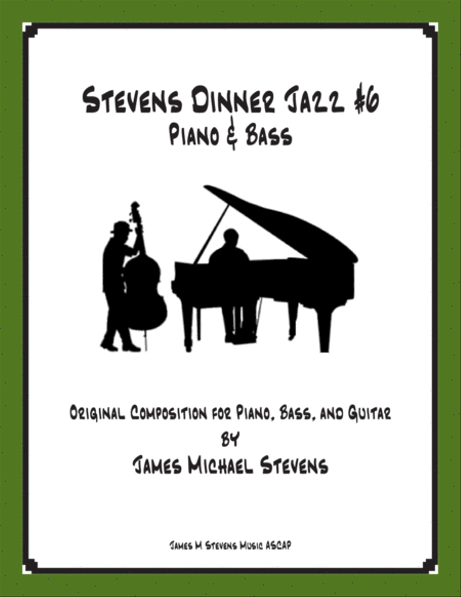 Stevens Dinner Jazz Piano and Bass #6 Double Bass scores gallery preview page 1