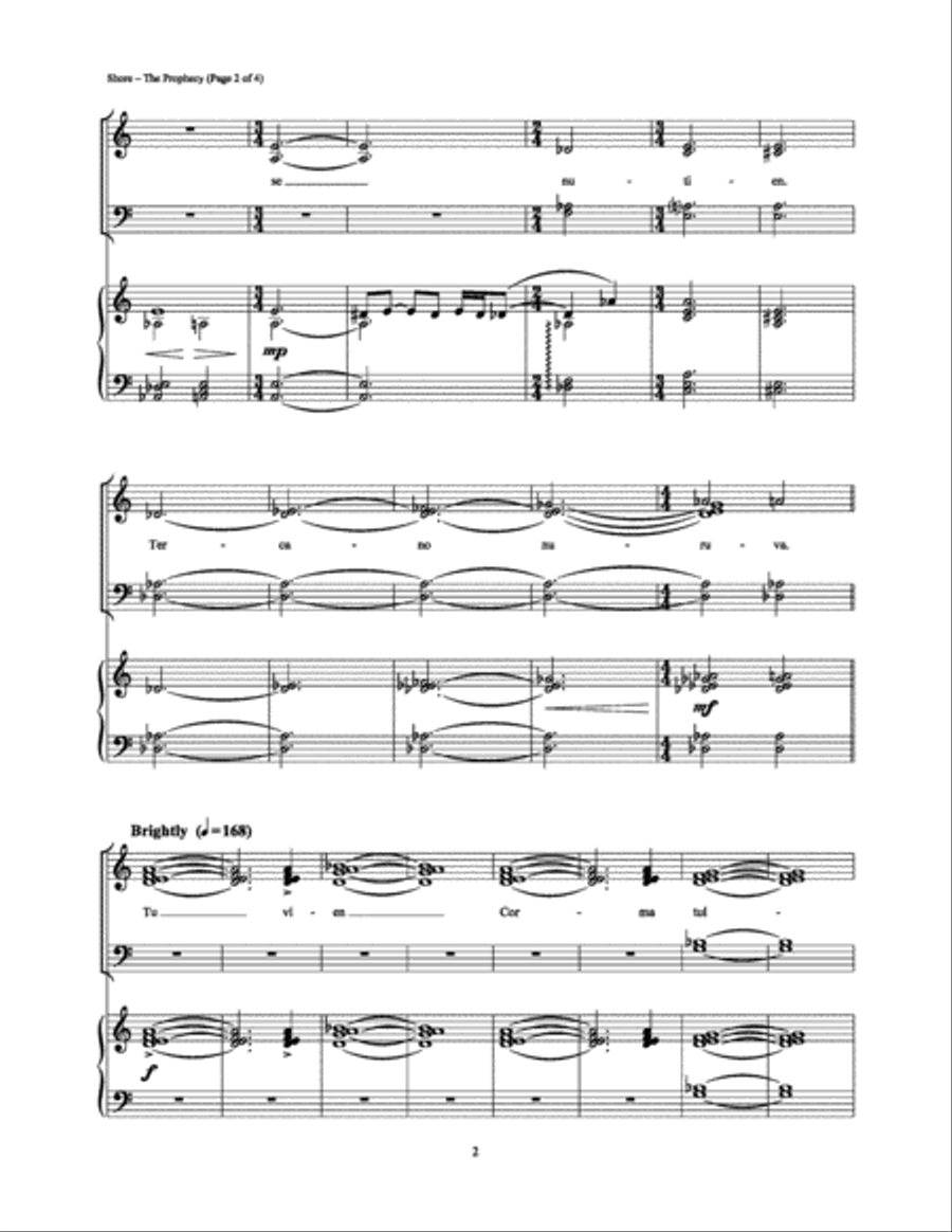 The Prophecy Voice scores gallery preview page 2