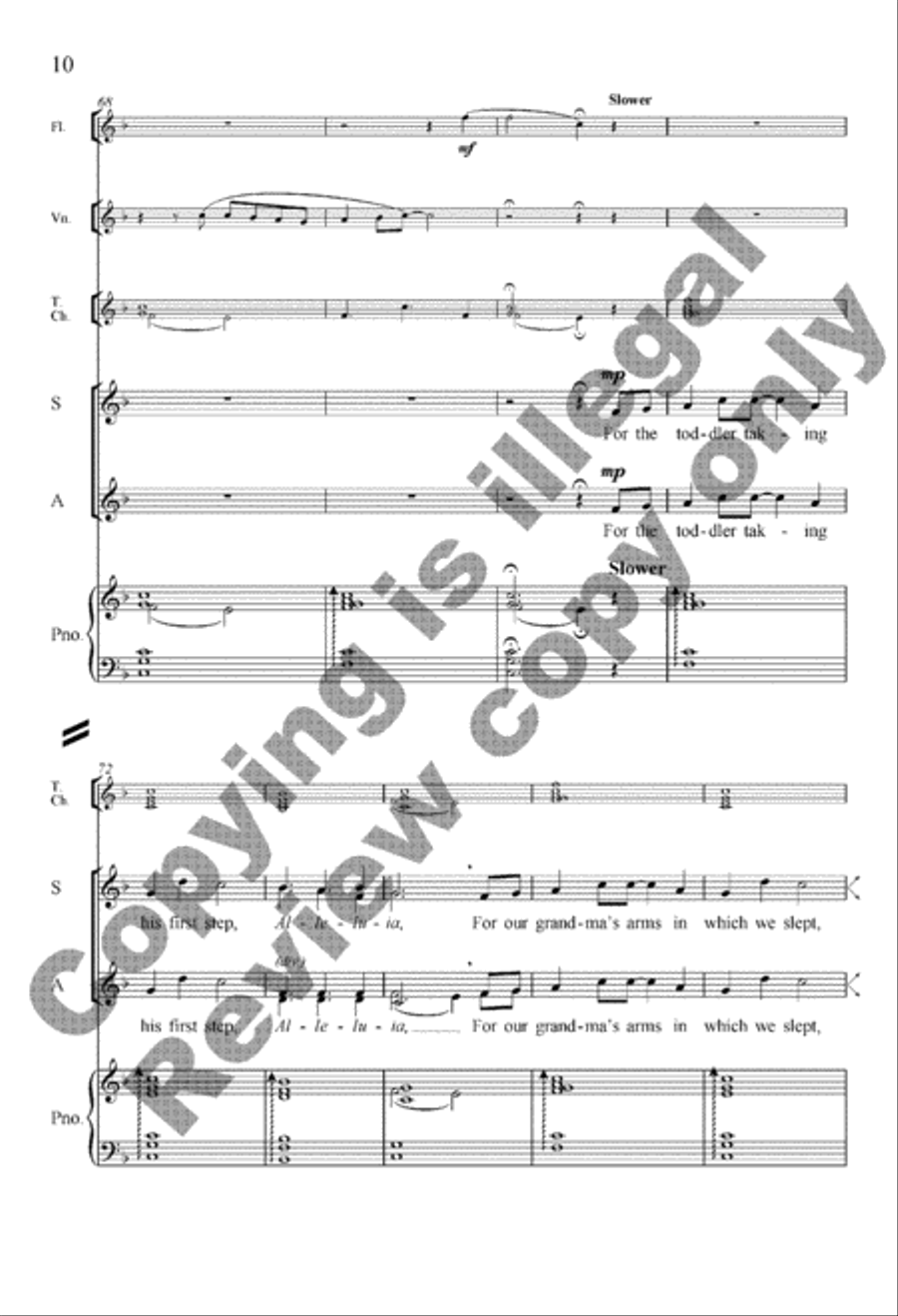 We Sing Alleluia We Sing Alleluia Women's Choir scores gallery preview page 10