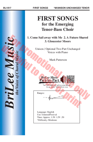 First Songs for Emerging Tenor-Bass Choir image number null