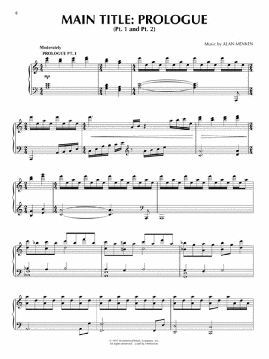 Beauty and the Beast Piano Solo scores gallery preview page 4